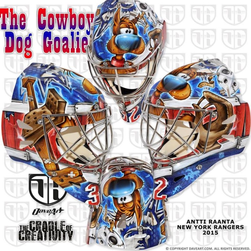 Le nouveau masque d'Antti Raanta