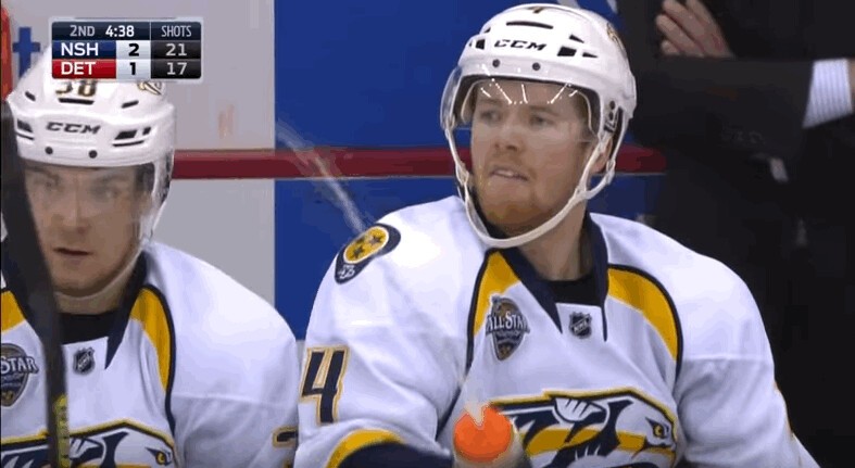 Ryan Ellis légèrement remonté contre l'arbitre