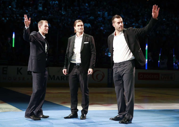 Brendan Morrison, Markus Naslund et Todd Bertuzzi honorés par les Canucks