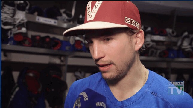 Sven Baertschi à l'interview