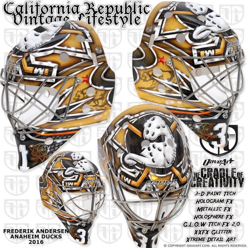 Le nouveau masque de Frederik Andersen