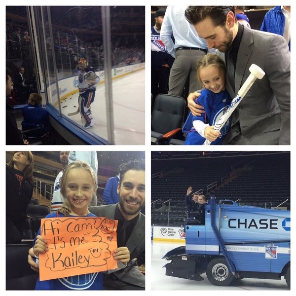 Joli geste de Cam Talbot et des Oilers