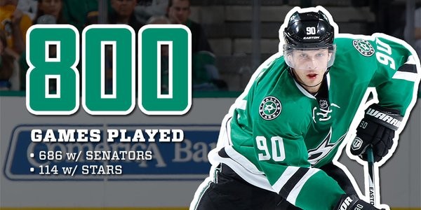 Un 800ème match en NHL pour Jason Spezza