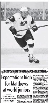 Auston Matthews à l’honneur du National Post