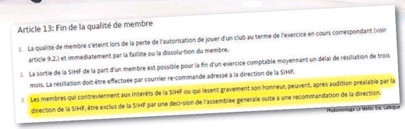 Les clubs de LNA pourraient voter l'exclusion de Lausanne et Genève