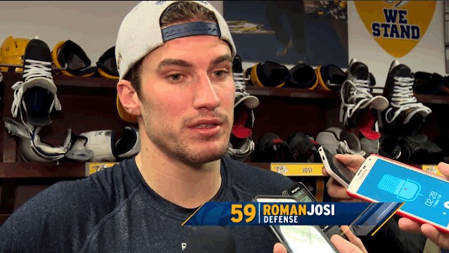 Shea Weber encense Roman Josi, interviews d'après-match