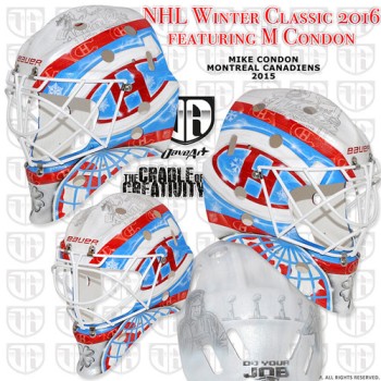 Les masques de Mike Condon et Jonas Gustavsson pour la Winter Classic