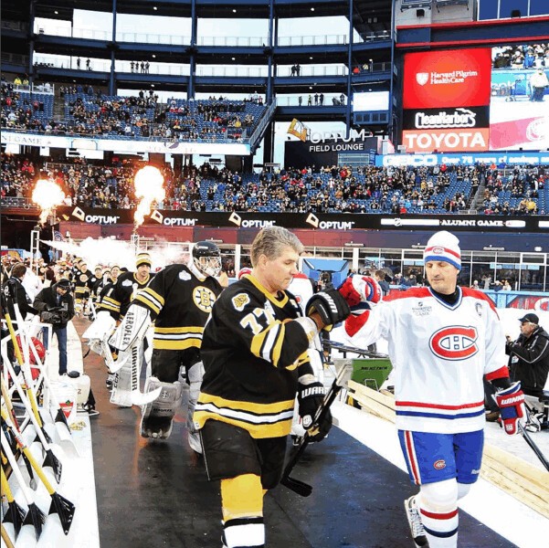 Quelques images du match des Anciens de la Winter Classic