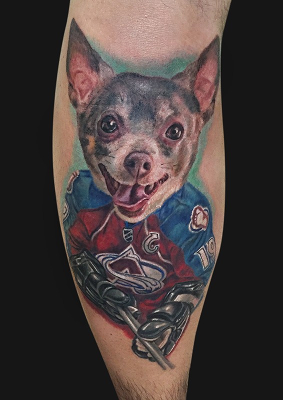 Un tatouage de son joueur préféré et de son meilleur ami