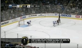 Top 10 des plus beaux jeux de la première moitié de saison de NHL