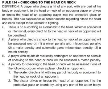 Le coin de l'arbitre : La charge à la tête