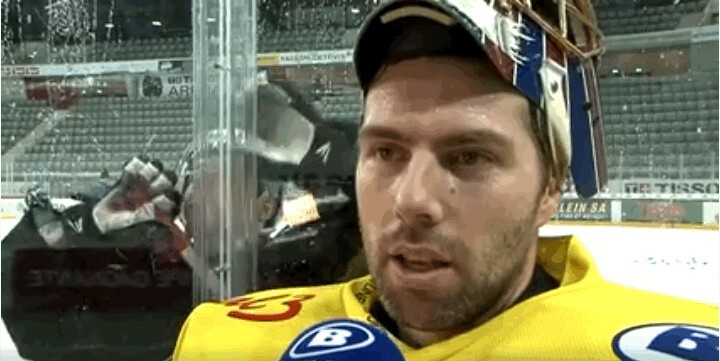 De la bonne humeur à l'entraînement du HC Bienne