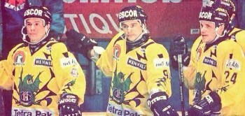 Rétro : Slava Bykov, Andrei Khomutov et Sergei Makarov sous les couleurs de Gottéron