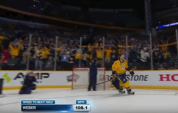 Un tir à 174 km/h pour Shea Weber