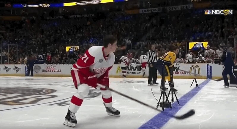 Record de vitesse pour Dylan Larkin qui bat Roman Josi