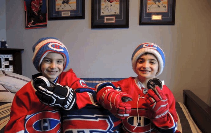 Les deux jeunes fans du Canadien sont devenus des stars mondiales