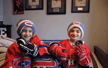 Les deux jeunes fans du Canadien sont devenus des stars mondiales