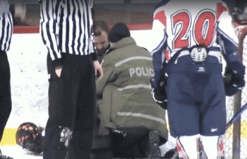 Vidéo complète du joueur sorti menotté par la police