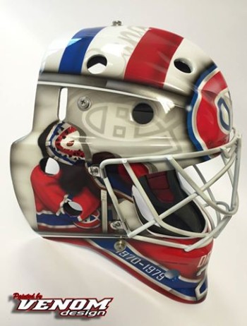 Superbe masque hommage à Ken Dryden