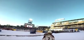 L'échauffement de Peter Forsberg à l'Alumni Game en mode GoPro