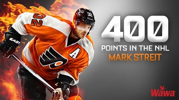 Mark Streit atteint la marque des 400 points en NHL