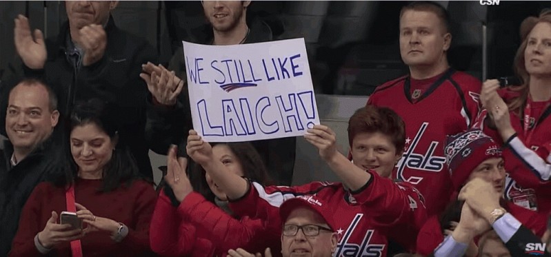 Bel hommage des Capitals pour le retour de Brooks Laich