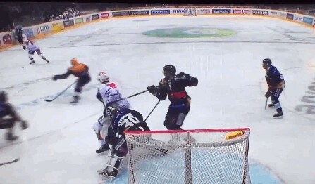 A revoir : le but annulé des ZSC Lions pour une faute supposée sur le gardien