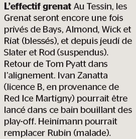 Luca Zanatta pourrait faire ses débuts en LNA, Daniel Rubin incertain