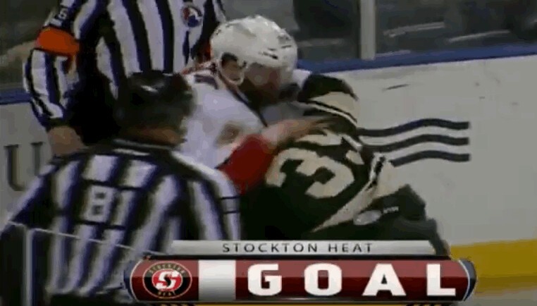 Un but célébré par une bagarre