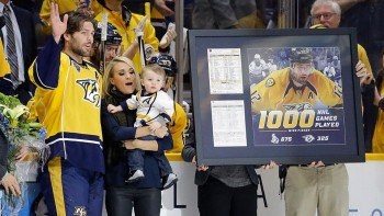 Un 1'000ème match célébré en famille pour Mike Fisher
