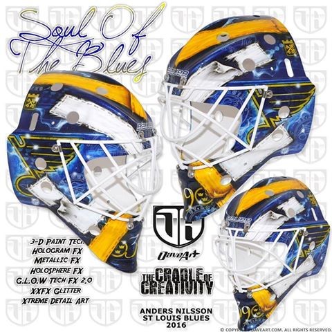Le nouveau masque d'Anders Nilsson