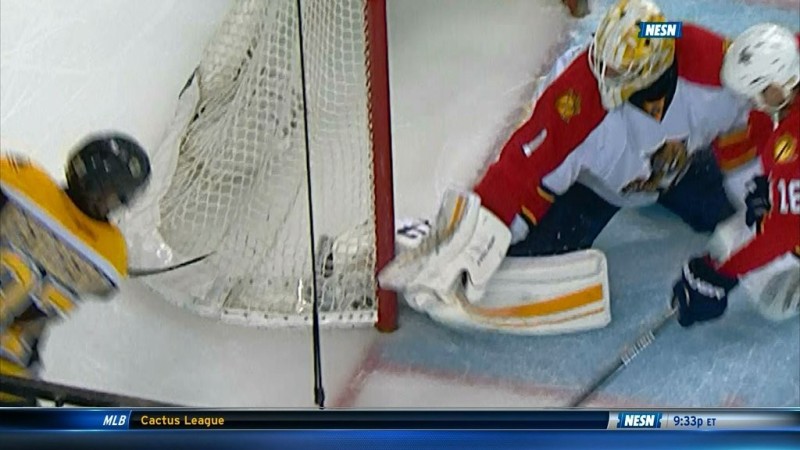 Les Bruins privés d'un but sans doute valable