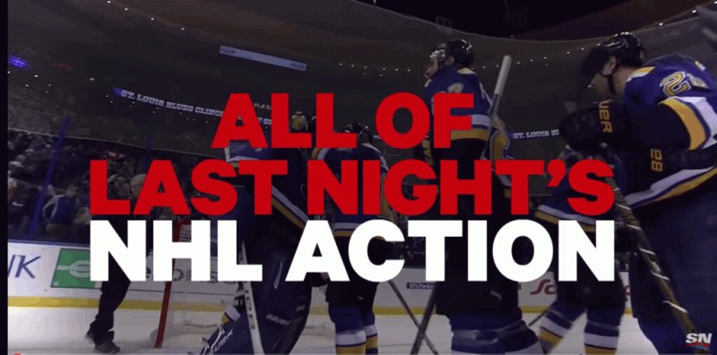 Résumé vidéo des matchs de la nuit en NHL