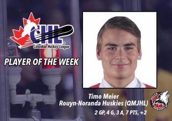 Timo Meier première étoile des ligues juniors canadiennes