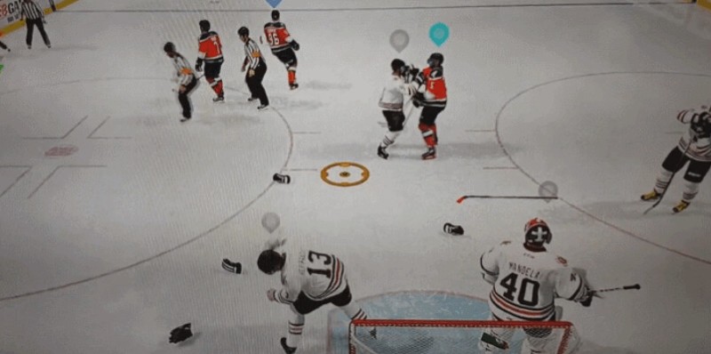 NHL 16 : une bagarre quasi générale
