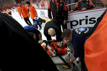 Plus de peur que de mal pour Scott Laughton