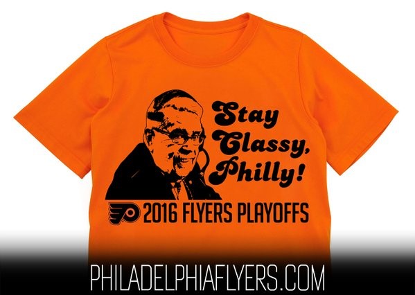 Un t-shirt de circonstance pour les fans des Flyers