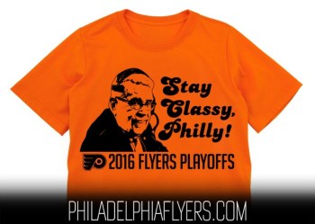 Un t-shirt de circonstance pour les fans des Flyers