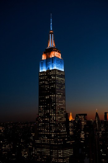L'Empire State Building aux couleurs des Islanders