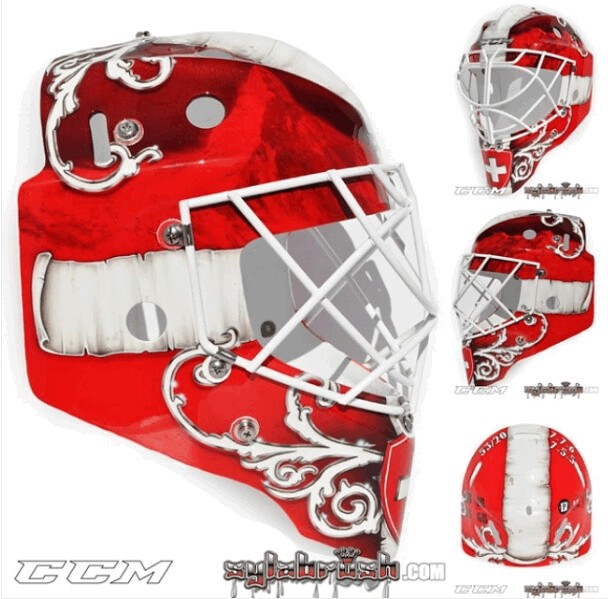 Le masque de Reto Berra pour les Mondiaux