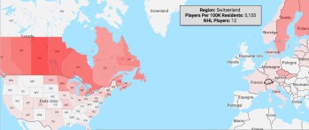 Lieu de naissance de chacun des joueurs de NHL