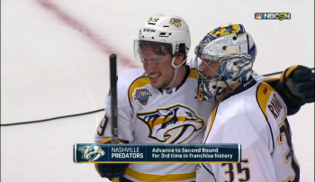A voir : Pekka Rinne et Roman Josi en fin de match