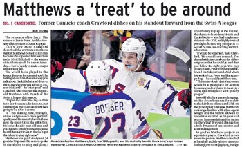 Marc Crawford parle d'Auston Matthews