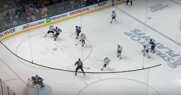 Les Stars encaissent un but en étant 6 sur la glace