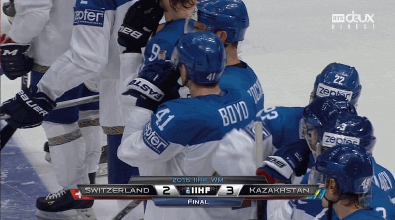 La Suisse s'incline face au Kazakhstan en entame des Mondiaux