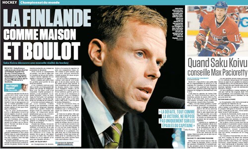 Bel article sur Saku Koivu
