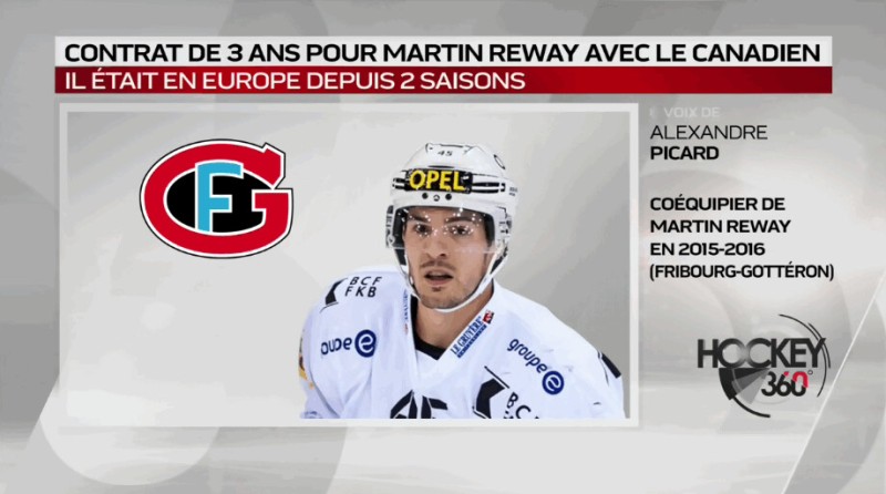 Alexandre Picard parle de son ancien coéquipier Martin Reway