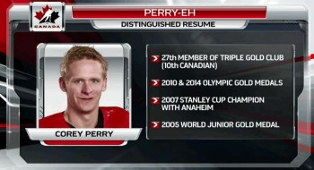 Corey Perry 27ème membre du Triple Gold Club