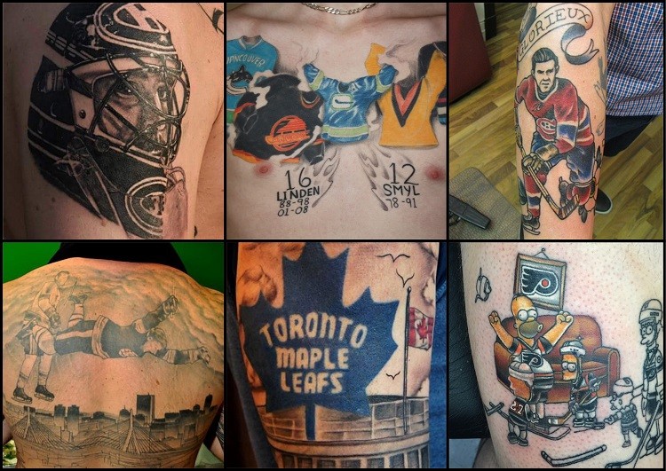 Nouvelle sélection de tatouages spécial hockey