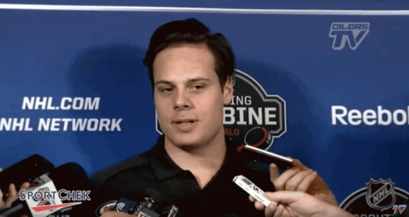 Interview d'Auston Matthews lors du combine